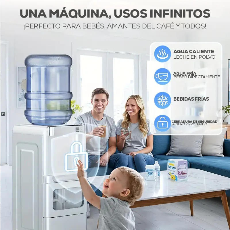 Dispenser FonteViva 3 em 1 + Regallo: Conservadora con Rueditas