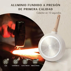 Pack Aravita 14 Piezas - Ollas Antiadherentes de Acero Inoxidable con Revestimiento de Granito + REGALO: 2 Soportes de Ollas