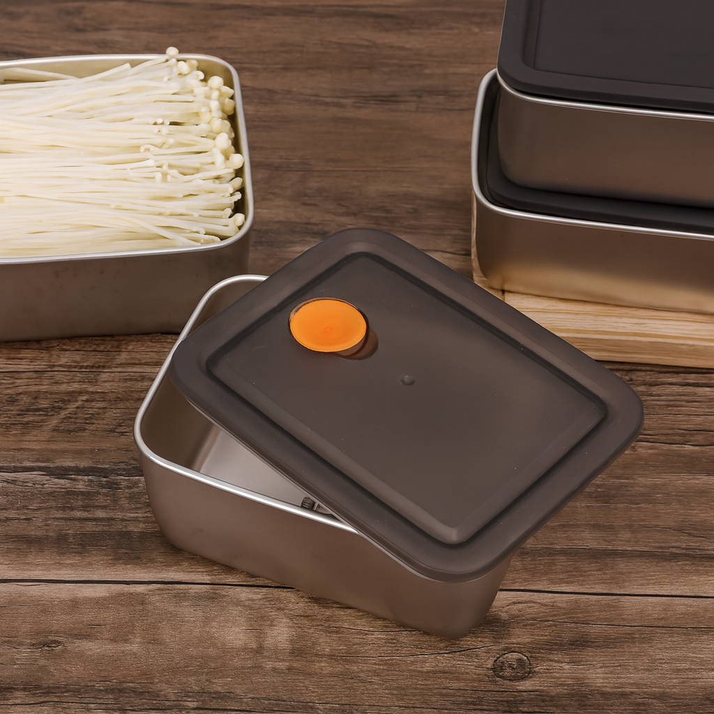 Set Premium de 16 Recipientes de Acero Inoxidable con Tapa Hermética Antifugas, Resistentes al Frío y al Calor