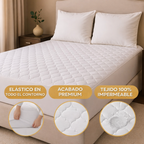 [COMPRÁ 1, LLEVÁ 3] Hydra Soft™ Juego de Cama Impermeable Premium – Sábana Ajustable + 2 Fundas